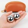 1lb, 1.5-inch Baoding Balls: Chinese Balls for Hand Therapy, Hand Massage, Tai Chi Balls, Meditation Balls Suitable for Home/Office Exercise, Stress Relief, Anxiety Reduction, and as Holiday Gifts view 3