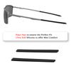 2 Pairs Replacement Earsocks Rubber Temple Sleeve for Oakley Conductor 6 OO4106/Conductor 8 OO4107 Sunglasses Frame, Black Ear Sleeves view 2