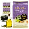 Kims Table Roasted Seaweed Snack Korean Seasoned Seaweed Sheets, Light & Crispy, Healthy Low Calorie Gluten Free Vegan Snack, 6 Convenient Packs (0.14oz Each) (Olive Oil) view 1