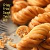 Brown sugar Ffried Dough Twists, Tianjin flavor Fried Dough Twists 120g, sesame pastry, traditional Chinese Dim sum, crisp biscuits,substitute breakfast bread,leisure snack (Tianjin flavor,2 bags) view 3