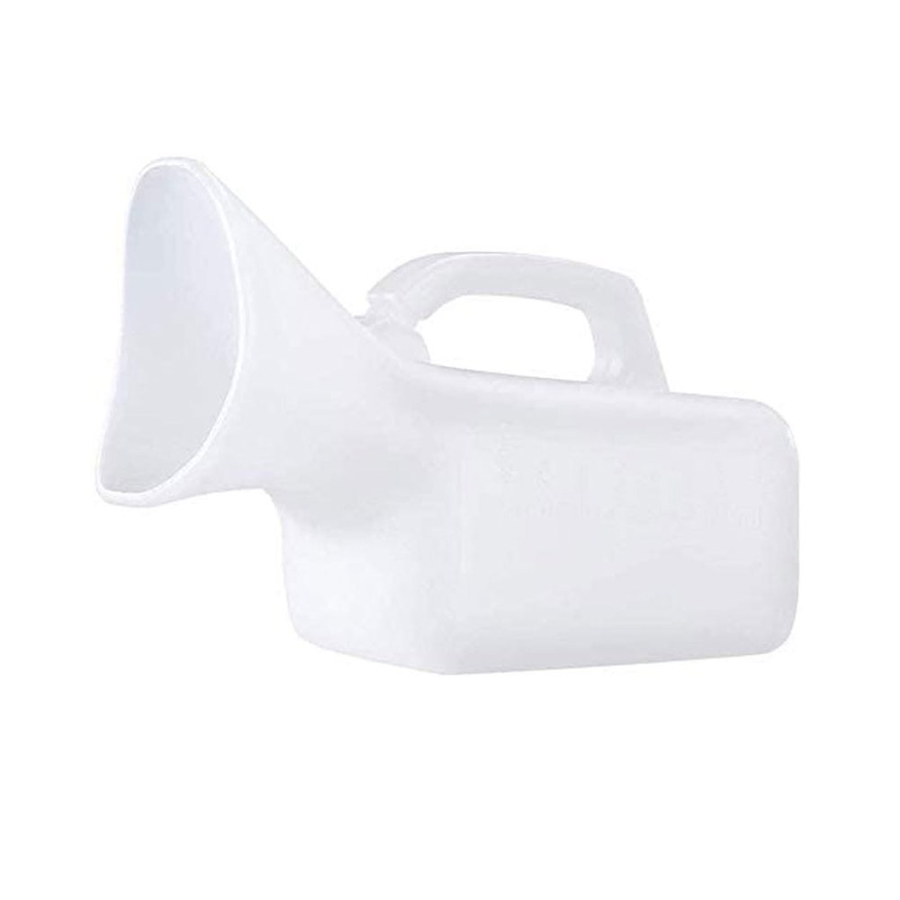 1000Ml Unisex Urinal Portable Potty Urinal with Lid Travel Camping Urine Bottle for The Elderly Children Men and Women Chamber Pot(White,Transparent,Brown)