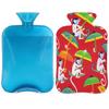 Vintage Monkey Hot Water Bottle with Soft Cover, Chinoiserie Umbrella Animal 2L Hot Water Bag for Pain Relief Menstrual Cramps Hand Feet Warmer Neck and Shoulder Hot and Cold Therapy view 1