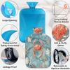 Ocean Shells Starfish Hot Water Bottle with Soft Cover, Ocean Crab Animal 2L Hot Water Bag for Pain Relief Menstrual Cramps Hand Feet Warmer Neck and Shoulder Hot and Cold Therapy view 3