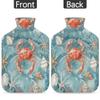 Ocean Shells Starfish Hot Water Bottle with Soft Cover, Ocean Crab Animal 2L Hot Water Bag for Pain Relief Menstrual Cramps Hand Feet Warmer Neck and Shoulder Hot and Cold Therapy view 4