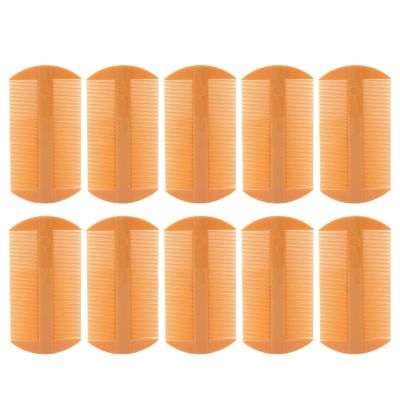10PCS Lice Combs Double Sided Lice Removal Fine Tooth Nit Dandruff Comb for Head Lice Treatment and Prevention Plastic Hair Grooming Comb 12.5 x 6.5cm