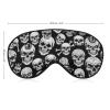 Pressure Free Sleeping Eye Mask Cool Black White Goth Skull for Women and Men Long Flight, Traveling, Business Trips, Napping, Home Rest, Daily Use view 2