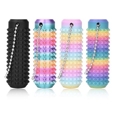 4PCS Little Ouchies Fidget Toys for Adults, Pain Stim Fidget Anxiety Relief 3D Printed Spiky Fidget Keychain for Anxiety and Stress Reduction