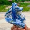 USUFKCXDG 1pc 650-700g Blue with Quartz Crystal Rough view 2