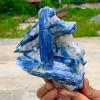 USUFKCXDG 1pc 650-700g Blue with Quartz Crystal Rough view 4
