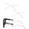 2 Pairs Replacement Earsocks Rubber Temple Sleeve for Oakley HSTN Metal OO9279 Sunglasses Frame, Clear Ear Sleeves view 1