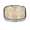 Retro Aesthetic Giraffe Pill Box Portable Square for Pocket Purse with 2 Compartments view 1