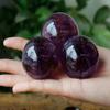 LoKori Amethyst Quartz Sphere Ball with Stand,Natural Purple Healing Crystal Ball Sculpture Sculpture Specimen for Reiki Meditation, Feng Shui, Home Decor,50mm view 3