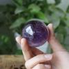 LoKori Amethyst Quartz Sphere Ball with Stand,Natural Purple Healing Crystal Ball Sculpture Sculpture Specimen for Reiki Meditation, Feng Shui, Home Decor,50mm view 4