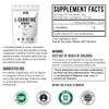 L-Carnitine Powder Unflavored Carnitine Supplement Amino Acid Powder for Nutrition and Active Lifestyle Non-GMO, Zero-Additives & Gluten Free, 255g (9 oz) view 2