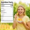 7.06oz Freeze Dried Yellow Peach Slices- 100% Nature Dehydrated Peaches Chips with Sugar, Vegan & Non GMO, Deliciously Sweet Snack, Dried Yellow Peach for Baking, Beverage, Smoothies(200g) view 3