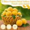 7.06oz Freeze Dried Yellow Peach Slices- 100% Nature Dehydrated Peaches Chips with Sugar, Vegan & Non GMO, Deliciously Sweet Snack, Dried Yellow Peach for Baking, Beverage, Smoothies(200g) view 4