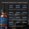 (2 Pack) 10 in 1 Magnesium Calcium Zinc Supplement with Vitamin C D3 K2, Glycinate Mag Vegan Liquid Drops Plus L-Theanine Boron Sea Moss Extract, Bone & Immune Support, Orange Flavor, 1 Fl Oz view 4