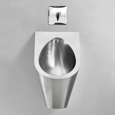 304 Stainless Steel Urinals, Smart Men's Wall Mounted Sensor Urinal, Residential Use Bathroom Toilet Urinal, Male Sanitary Ware Public Toilet Urinal, Anti-Splash