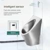 304 Stainless Steel Urinals, Smart Men's Wall Mounted Sensor Urinal, Residential Use Bathroom Toilet Urinal, Male Sanitary Ware Public Toilet Urinal, Anti-Splash view 2