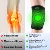 Risyh Knee Brace for Women & Men, Knee Support with Side Stabilizers, Adjustable V-Straps & Anti-Slip for Knee Pain Injuries Recovery, Meniscus Tear,ACL,MCL,Arthritis, Patella Stability view 3