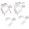 4Pcs Transparent Silicone Mouth Guard, Teeth Grinding Guard for Sports, Bruxism, Night Protection, Bleaching Tray view 2