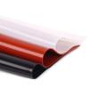 Silicone Rubber Sheet, 500x500mm White Film Gasket High Temperature Resistance Silica Gel Plate Red/Black(Red,4mm(1Pc))(Black,1mm(1Pc)) view 1