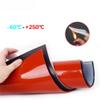 Silicone Rubber Sheet, 500x500mm White Film Gasket High Temperature Resistance Silica Gel Plate Red/Black(Red,4mm(1Pc))(Black,1mm(1Pc)) view 4