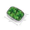 Tree Lush Forest Pill Box Portable Square for Pocket Purse with 2 Compartments view 3