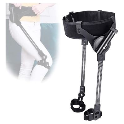 Exoskeleton Power Walking Aid - Adjustable Leg Lifting Support for Limited Mobility, Rotating Assistance Device for Enhanced Strength & Stability in Walking Training