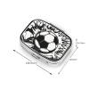 Soccer Ball Shattering Concrete Wall Pill Box Portable Square for Pocket Purse with 2 Compartments view 3