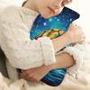 Ocean Turtle Hot Water Bottle with Soft Cover, Abstract Turtle 2L Hot Water Bag for Pain Relief Menstrual Cramps Hand Feet Warmer Neck and Shoulder Hot and Cold Therapy view 2
