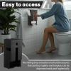 Otoolling Sanitary Napkin & Tampon Dispenser - Wall Mounted All-in-one with Waste Bag Compartment for Bathroom Provides Clean Odor-Free Restroom for Home Office Public Restrooms, Metal, Free Vending view 4