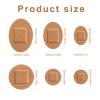 120pcs Round & Oval Bandages for Face, Elastic Fabric Flexible Adhesive Spot Small Dot Skin Friendly for Nose Hands & Delicate Wounds(6 Sizes) view 2