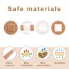 120pcs Round & Oval Bandages for Face, Elastic Fabric Flexible Adhesive Spot Small Dot Skin Friendly for Nose Hands & Delicate Wounds(6 Sizes) view 3