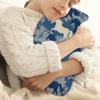 Blue Camouflage Horses Hot Water Bottle with Soft Cover, Navy Camo 2L Hot Water Bag for Pain Relief Menstrual Cramps Hand Feet Warmer Neck and Shoulder Hot and Cold Therapy view 2