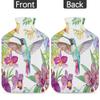 Flowers Hummingbird Hot Water Bottle with Soft Cover, Bird Floral 2L Hot Water Bag for Pain Relief Menstrual Cramps Hand Feet Warmer Neck and Shoulder Hot and Cold Therapy view 4