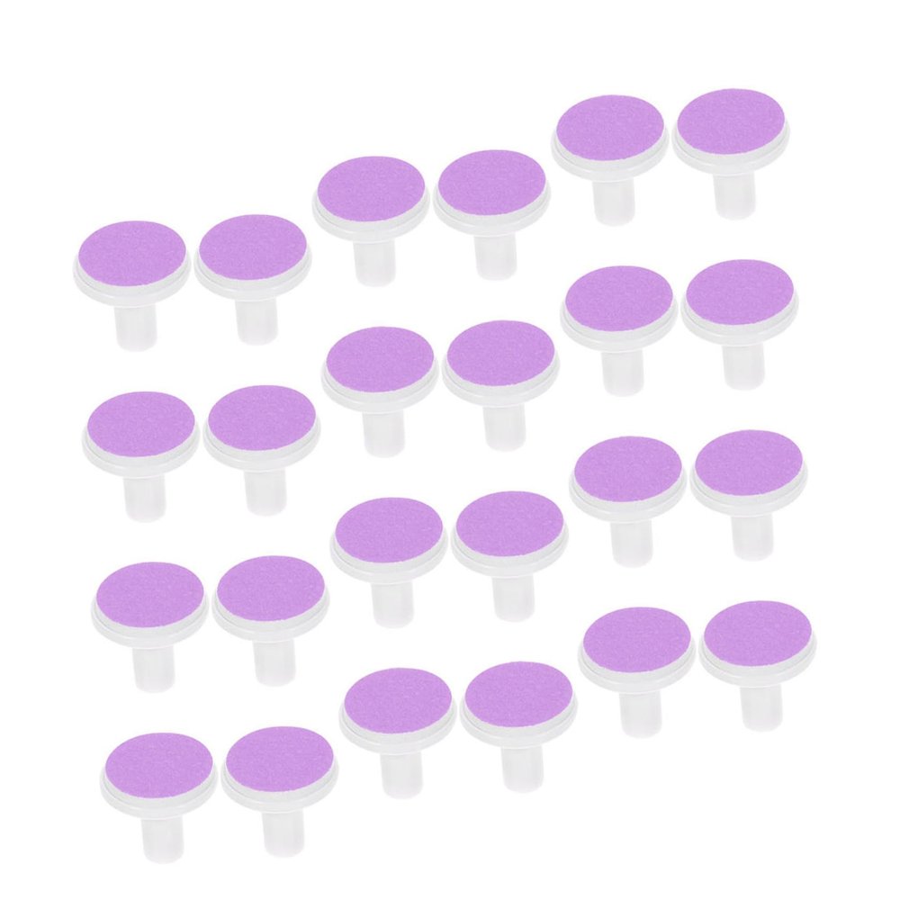 FOMIYES 24pcs Baby Nail File Replacement Pads - Electric Nail Grinding Heads for Standard Trimmers, Gentle Polish Discs for Newborns, Kids and Adults (Purple)