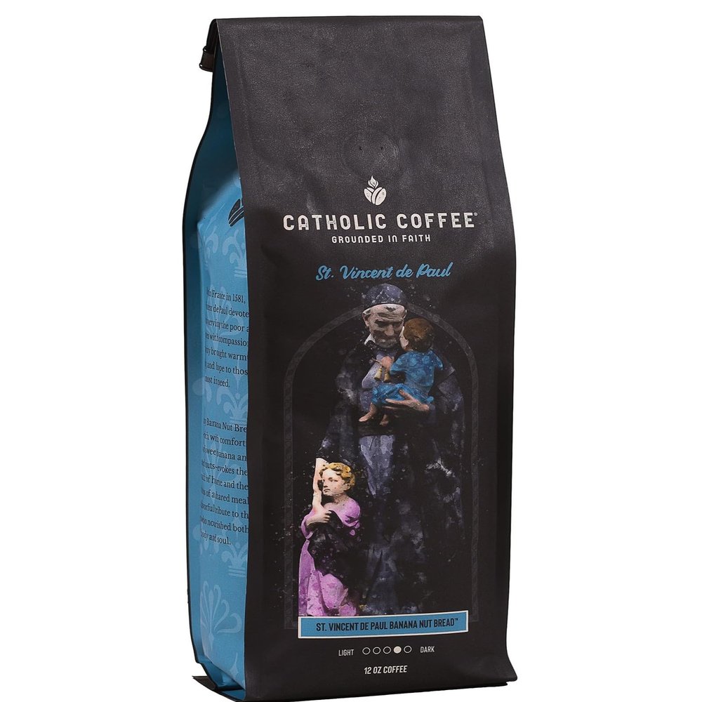 Catholic Coffee St. Vincent De Paul Ground Coffee, 12oz - Medium Roast