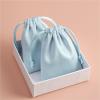 LINYpA66 Velvet Jewelry Bags 50pcs 7x9cm Flannel Drawstring Packing Jewelry Packaging Display Luxury Velvet Suede Pouches Wedding Favors Bags(Light Pink,7x9 cm) view 3