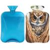 Lovely Owl Tree Leaves Hot Water Bottle with Soft Cover, 2L Hot Water Bag for Pain Relief Menstrual Cramps Hand Feet Warmer Neck and Shoulder Hot and Cold Therapy view 1
