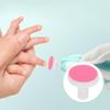FOMIYES 24pcs Baby Nail File Replacement Pads - Electric Nail Grinding Heads for Standard Trimmers, Gentle Polish Discs for Newborns, Kids and Adults (Pink) view 2
