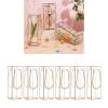 12pcs Multipurpose Clear Candy Boxes With Gold Trim For Luxurious Wedding And Event Gift Wrapping Clear Gift Box view 3