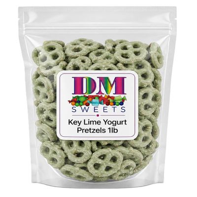 Key Lime Yogurt Covered Pretzels 1 lb Resealable Bag | Sweet & Tangy Crunchy Snack | Gourmet YogurtDipped Pretzel Treats | Perfect for Parties, Gifting, Charcuterie & Everyday Snacking