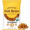 Organic Oat Bran Pretzels, Unsalted, USDA Certified, Low Fat, Classic Twisted Shape, 8 oz Bag, (Pack of 3) view 2