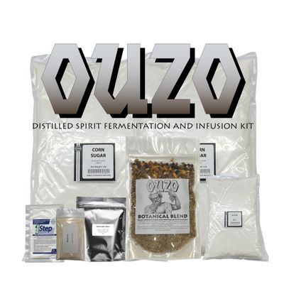 Tapcraft Ouzo Recipe Kit Greek Anise Liqueur Spirit Making Kit 5 Gallon Sugar Wash Home Distilling Kit - Gift for him