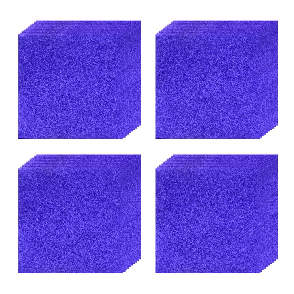 100 Pcs 5.95.9in1515cm Extra Large Food Wrapping Papers, Square Aluminum Foil Sheets For BBQ Bakery Pastries, Big Candy Chocolate Packaging, Gift Wrap Part(Size:Smooth surface,Color:Royal Blue)