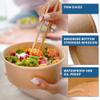 APSIC 300 Pack Kraft Paper Bowls, 32oz Disposable Salad Bowls, Round Paper Food Container for Meal Prep, Soup, Cereal, Chili, Snacks, Desserts, Parties, Catering & Takeout view 4