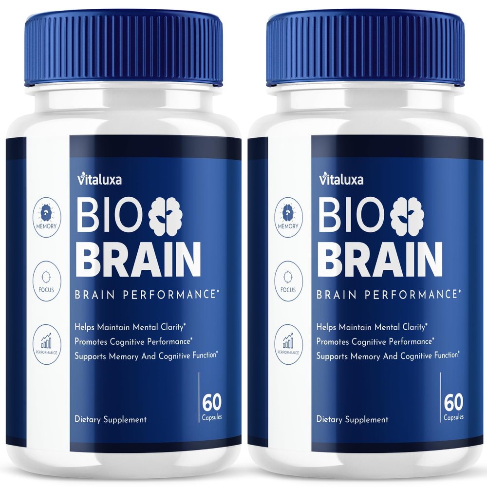 (2 Pack) Bio Brain Capsules, BioBrain Performance Memory Supplement for Mental Clarity, Health & Wellness, Advanced Nootropic Mind Power Supplement Pills for Better Focus, Attention, Calm Mood (120ct)