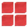 100 Pcs 5.95.9in1515cm Extra Large Food Wrapping Papers, Square Aluminum Foil Sheets For BBQ Bakery Pastries, Big Candy Chocolate Packaging, Gift Wrap Party (Size:Smooth surface,Color:Red) view 1