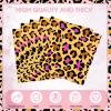 40Pcs Leopard Print Napkins Disposable Jungle Animal Leopard Print Lunch Dinner Napkins for Safari Leopard Themed Birthday Baby Shower Tea Gathering Weddings Powder Room 6.5 x 6.5 Inch view 3